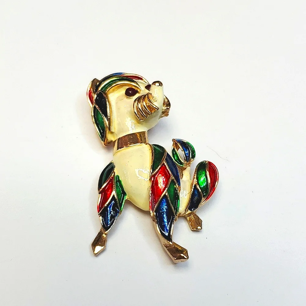 Vintage dog pin by traditional